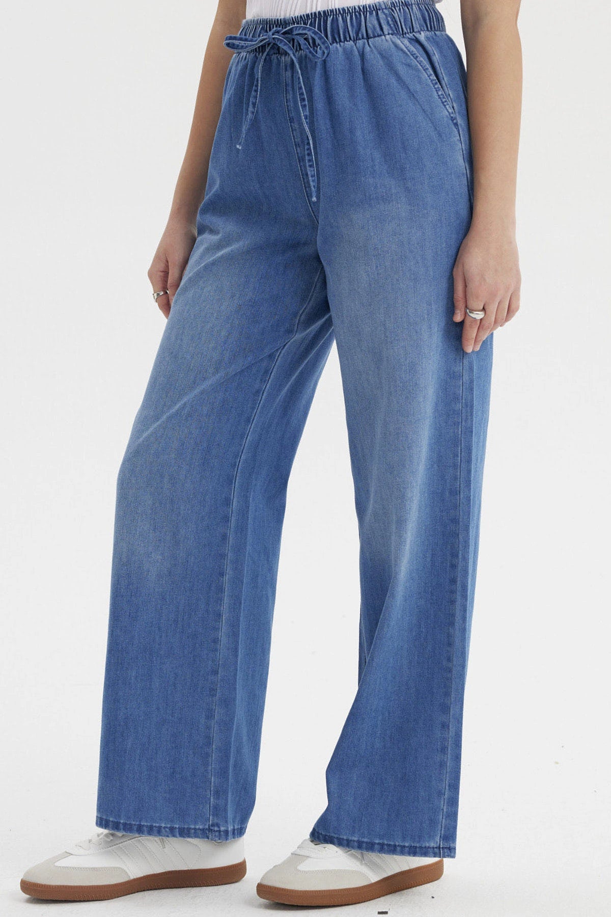 Jeans Mujer Calce Recto Confort Azul