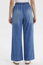 Jeans Mujer Calce Recto Confort Azul