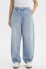 Jeans Mujer Baggy Chino Azul Claro