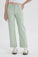 Jeans Mujer Calce Recto Verde Agua