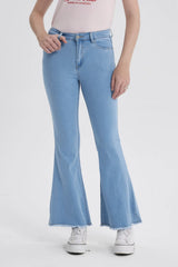 Jeans Flare Monse Mujer Celeste