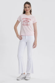 Jeans Mujer Flare Monse Blanco