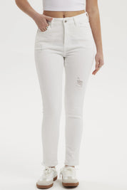 Jeans Mujer Super Skinny Lia Blanco