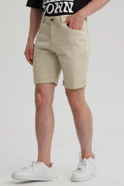 Bermuda Hombre Color Moda Beige Claro