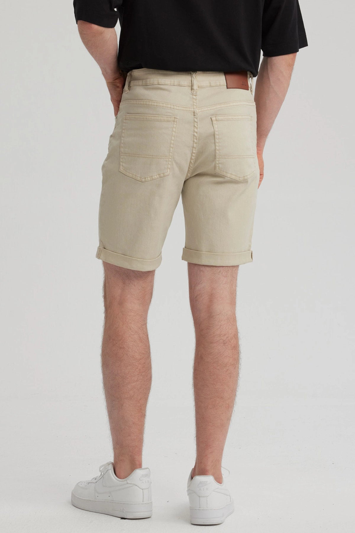 Bermuda Hombre Color Moda Beige Claro