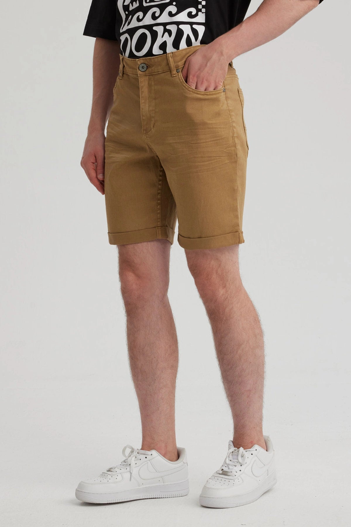 Bermuda Hombre Color Moda Café