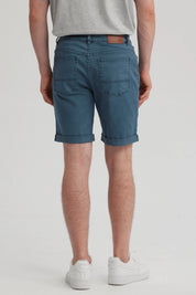 Bermuda Hombre Color Moda Petroleo