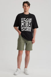 Bermuda Hombre Color Moda Verde Militar