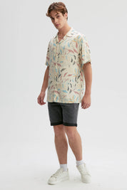 Bermuda Hombre Básica Roll Up Gris