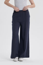 Jeans Mujer Palazzo Azul Oscuro