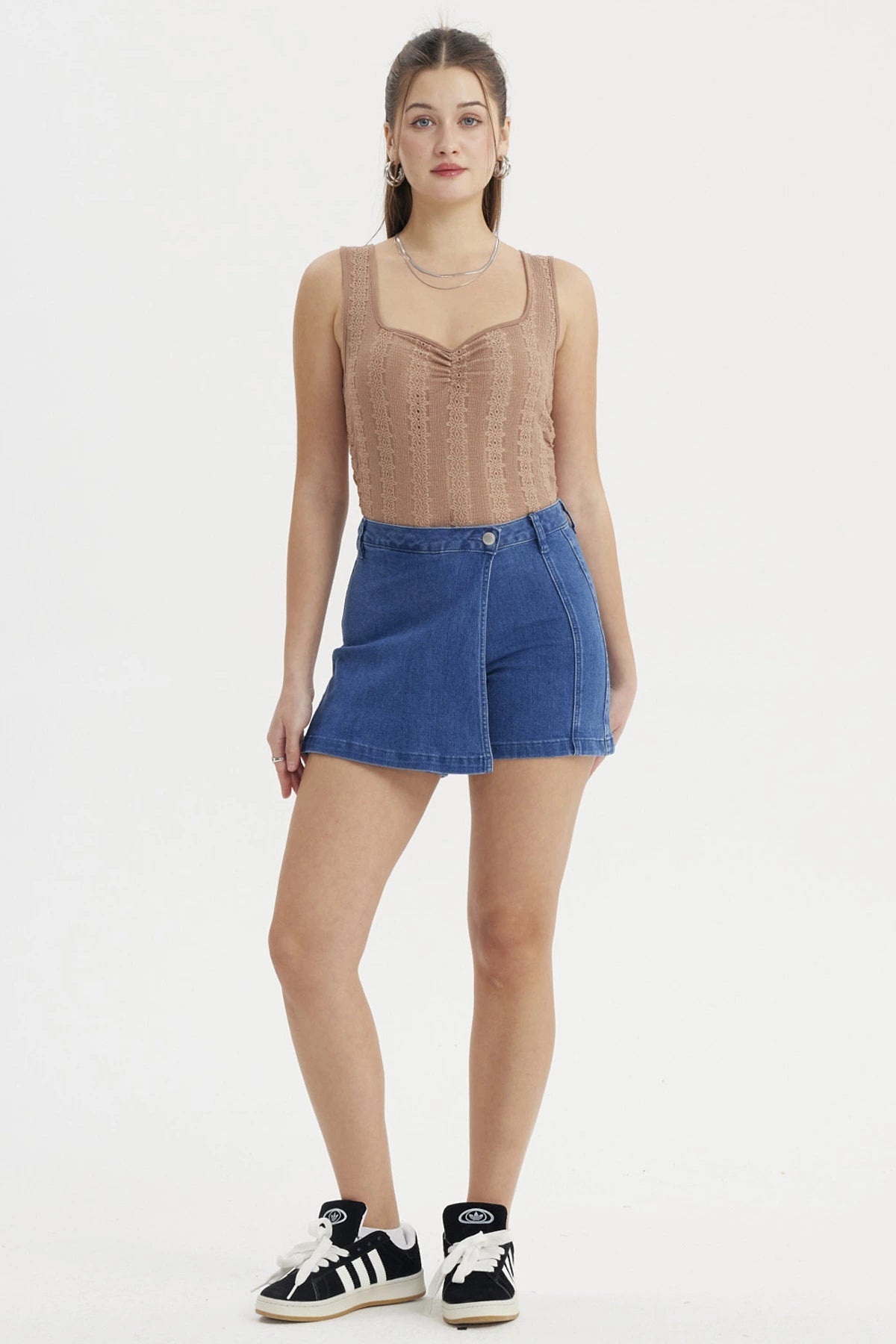 Falda Mujer Short Azul