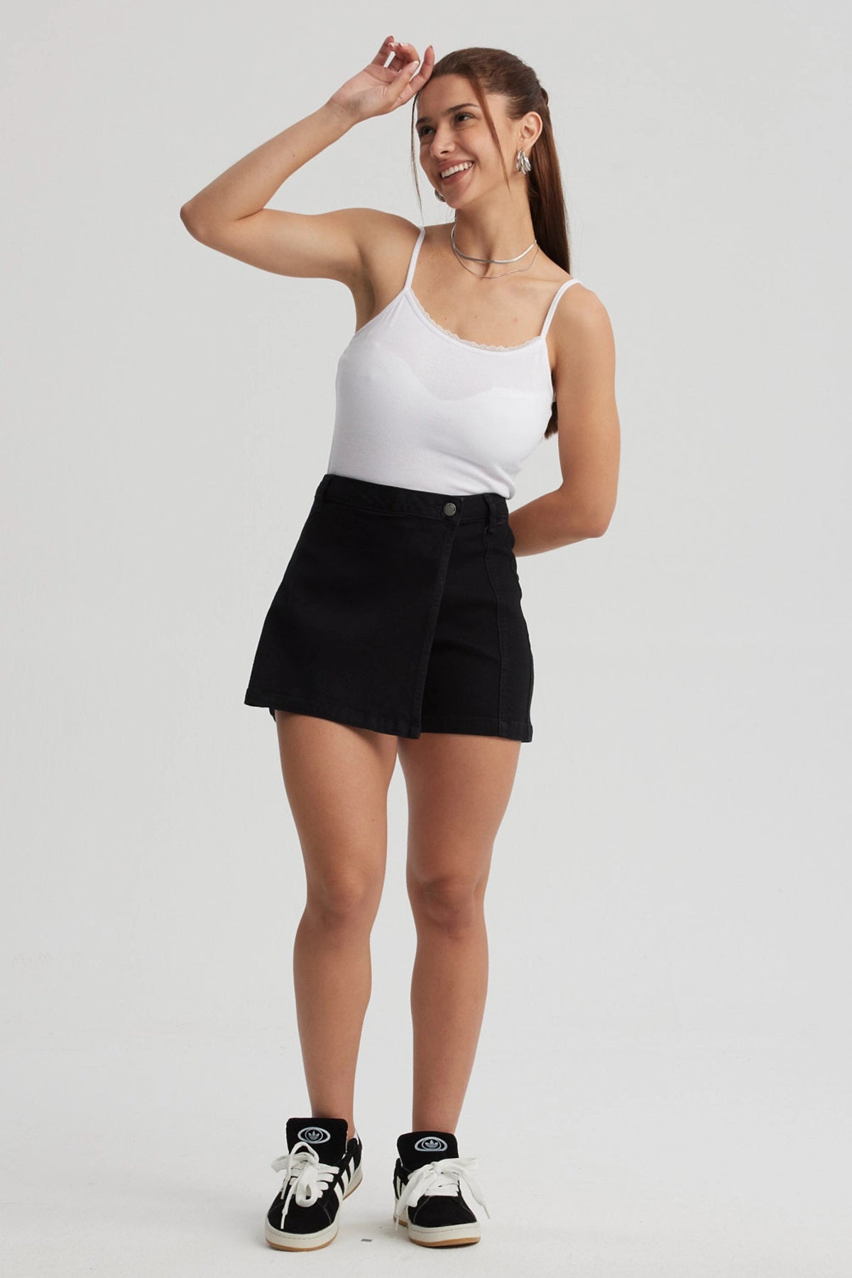 Falda Mujer Short Negro
