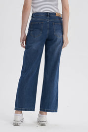 Jeans Mujer Baggy Lavado Azul