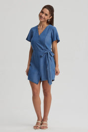 Vestido Mujer Enterito Ligero Azul Oscuro