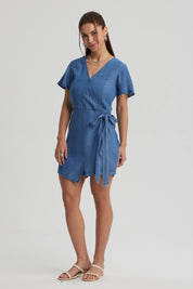 Vestido Mujer Enterito Ligero Azul Oscuro