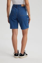 Short Mujer Cargo Azul