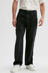 Jeans Baggy Dirty Washed Hombre Negro