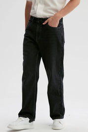 Jeans Hombre Baggy Dirty Washed Negro