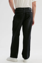 Jeans Hombre Baggy Dirty Washed Negro
