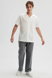 Jeans Hombre Baggy Dirty Washed Gris Claro
