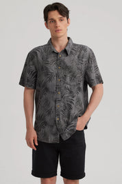 Camisa Hombre Print Gris Claro