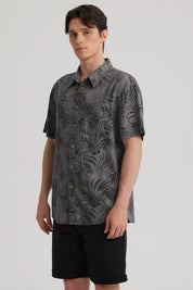 Camisa Hombre Print Gris Claro