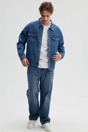 Chaqueta Hombre Clásica Azul Claro