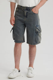 Bermuda Hombre Baggy Azul