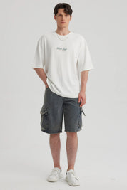 Bermuda Hombre Baggy Azul