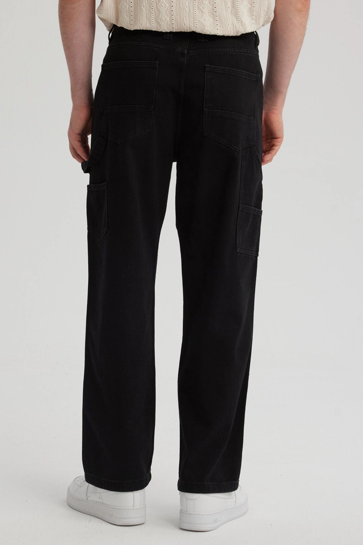 Jeans Hombre Recto Moda Negro