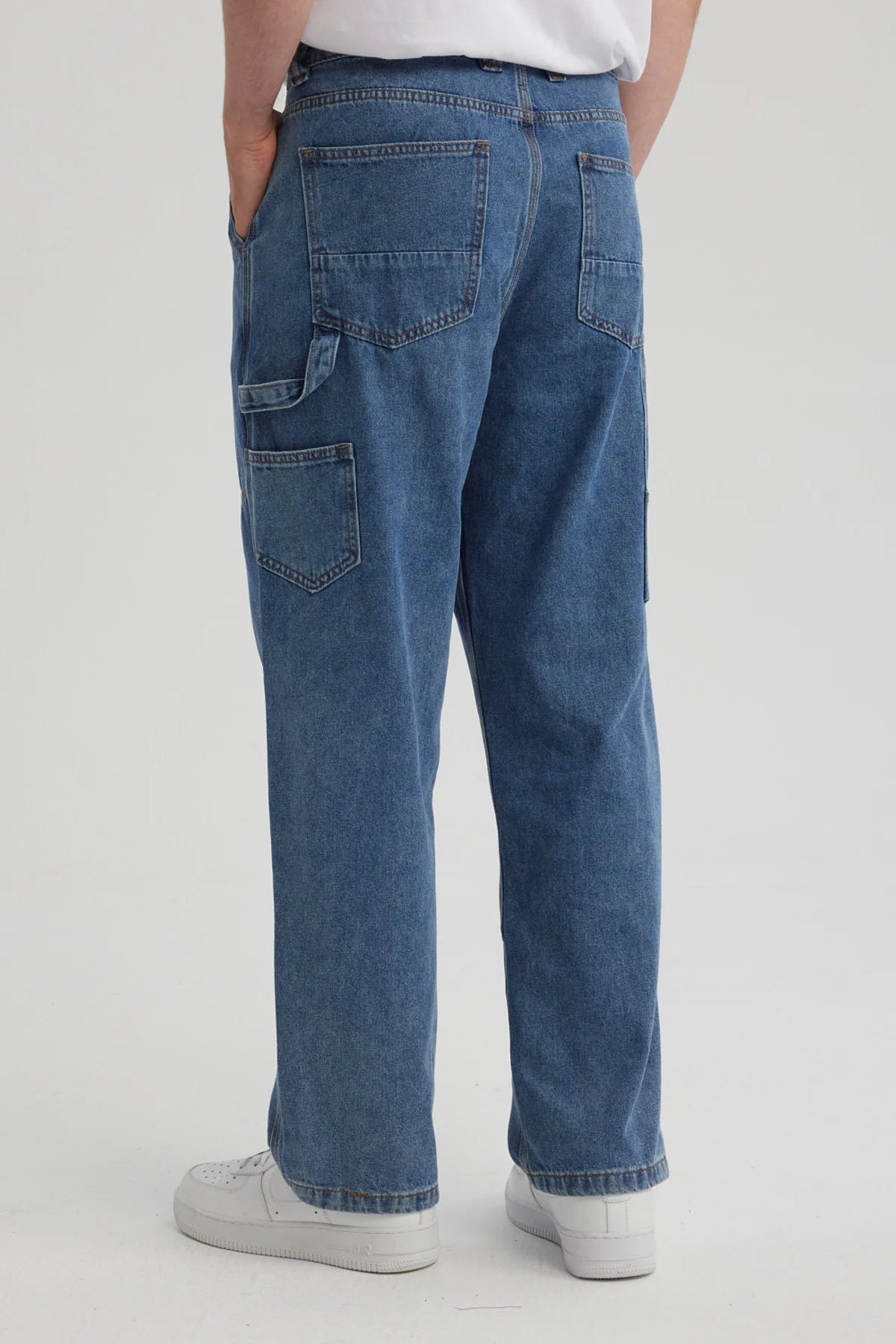 Jeans Hombre Recto Moda Azul