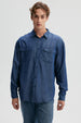 Camisa Hombre Lyocell Azul
