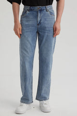 Jeans Slim Clásico Hombre Azul