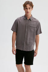 Camisa Hombre Clásica Gris