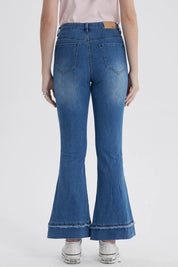 Jeans Mujer Flare Basta Azul