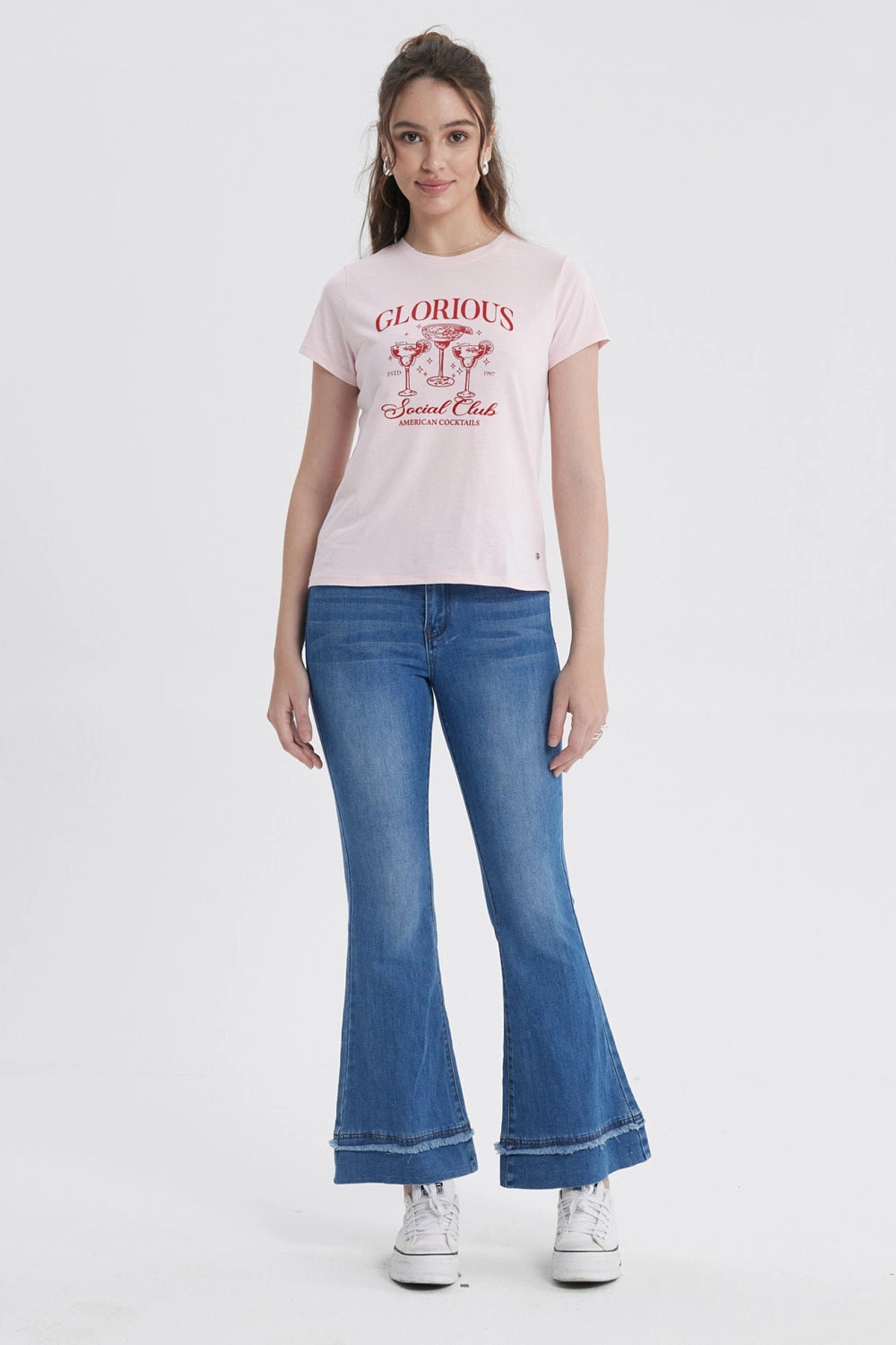 Jeans Mujer Flare Basta Azul
