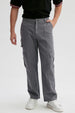 Jeans Hombre Doble Cargo Gris