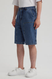 Bermuda Hombre Bolsillo Azul Claro