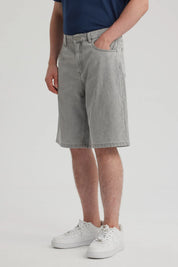 Bermuda Hombre Bolsillo Gris Claro