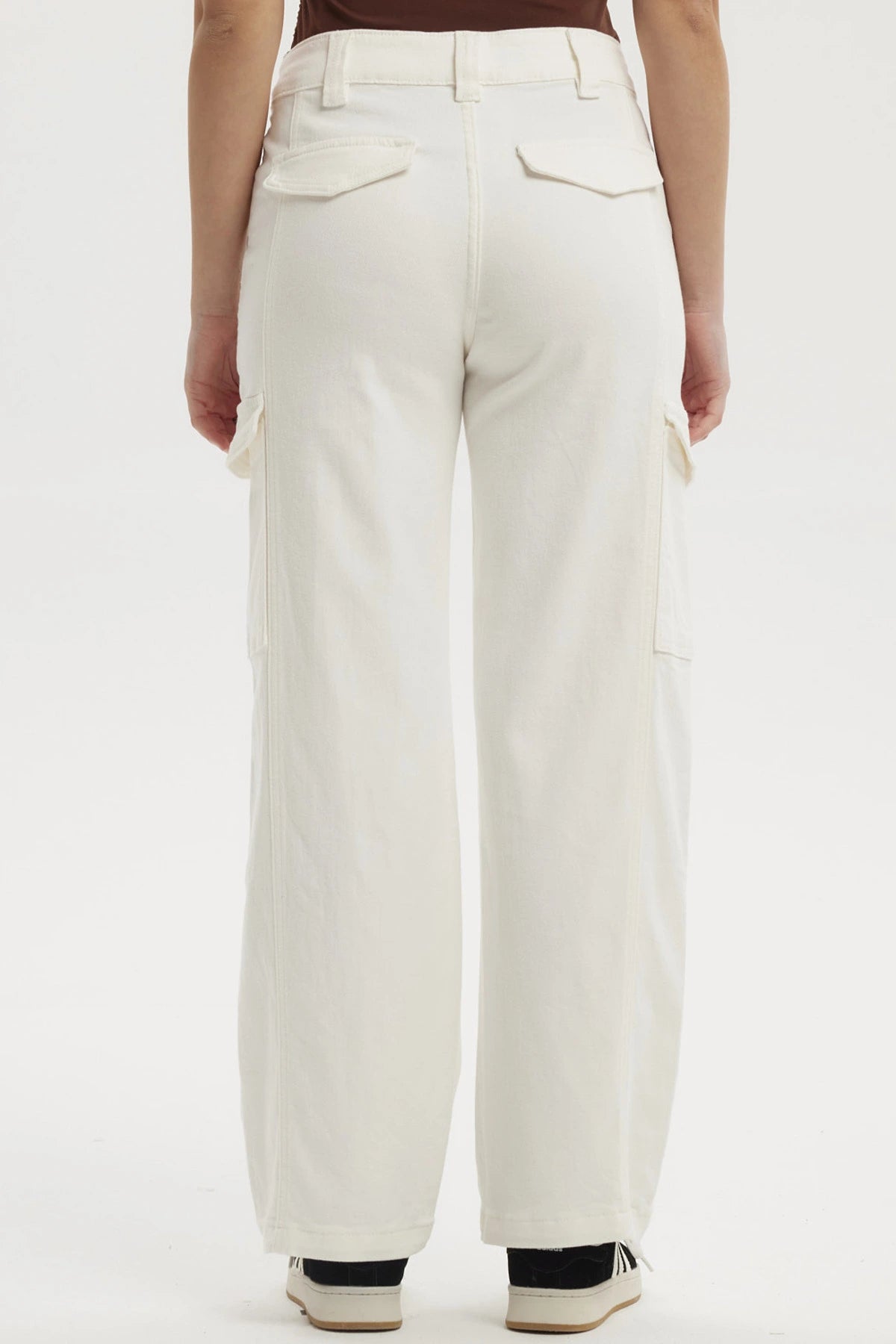 Jeans Mujer Calce Recto Color Crudo