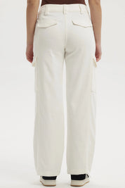 Jeans Mujer Calce Recto Color Crudo