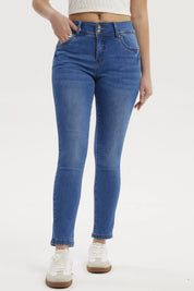 Jeans Mujer Skinny Kim Azul