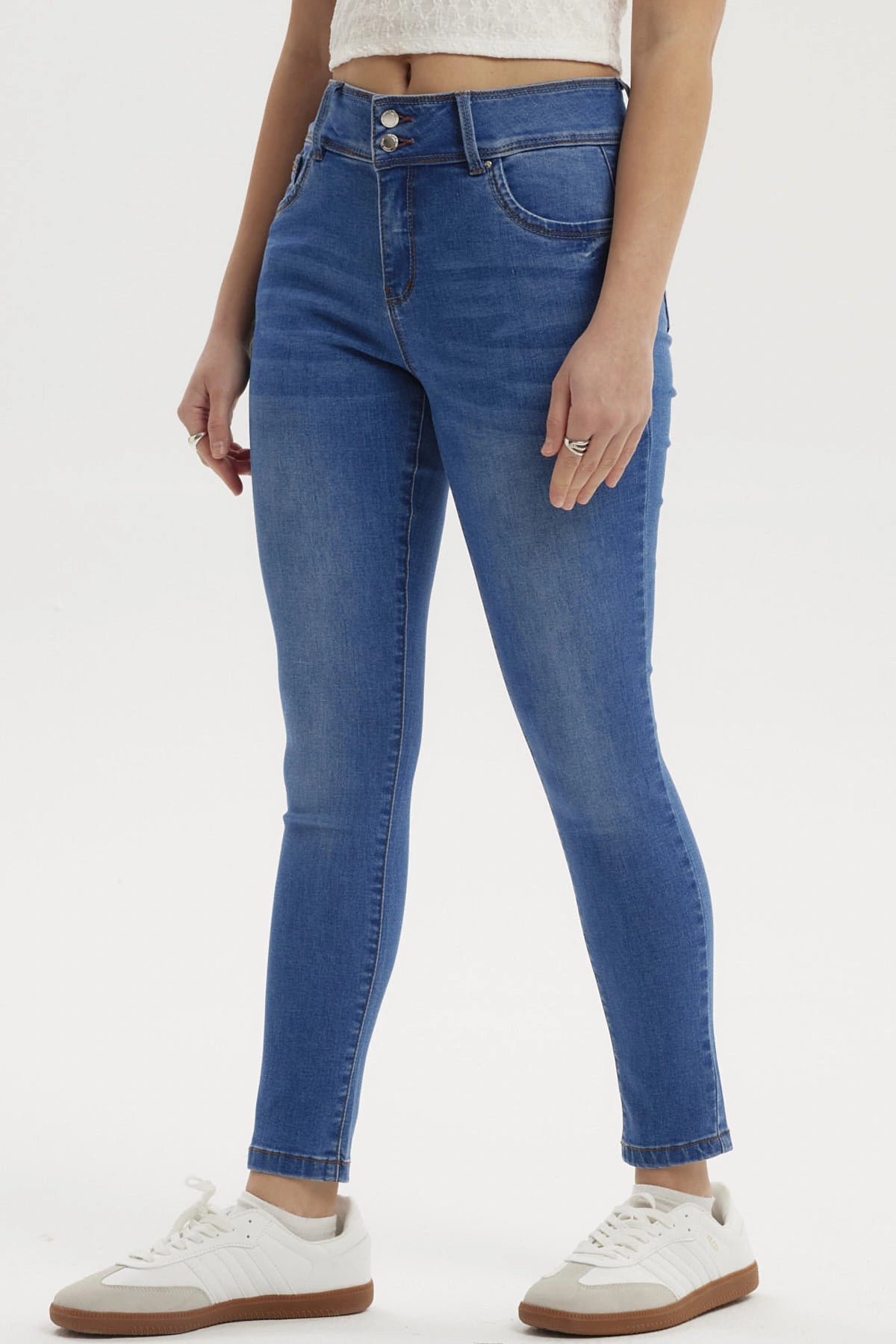 Jeans Mujer Skinny Kim Azul