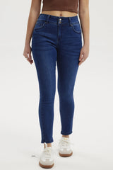 Jeans Skinny Kim Mujer Azul Oscuro