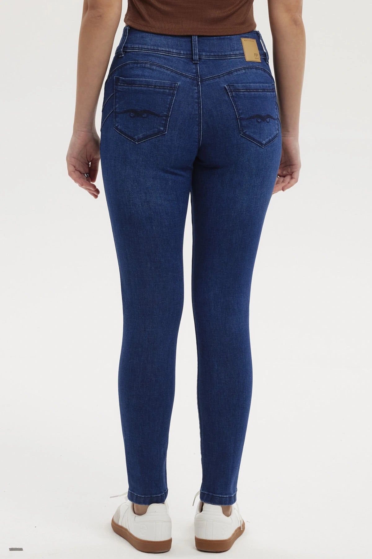 Jeans Mujer Skinny Kim Azul Oscuro