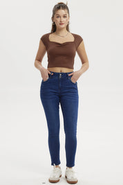 Jeans Mujer Skinny Kim Azul Oscuro