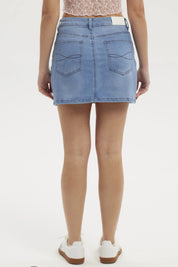 Falda Mujer Clásica Azul