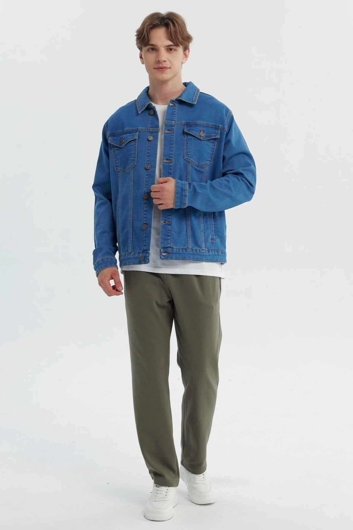 Chaqueta Hombre Clásica Azul