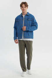 Chaqueta Hombre Clásica Azul
