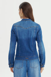 Chaqueta Mujer Clásica Azul